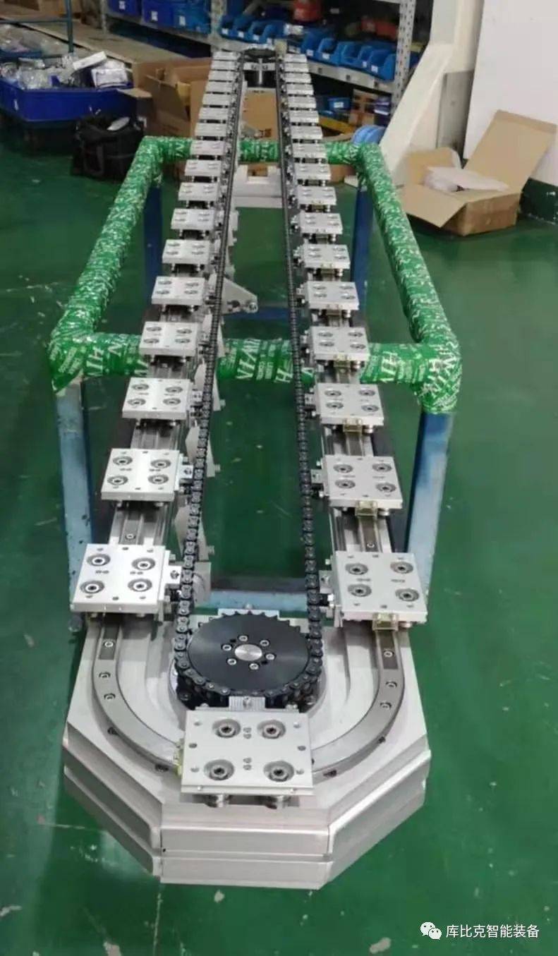 链条传动的环形导轨输送线