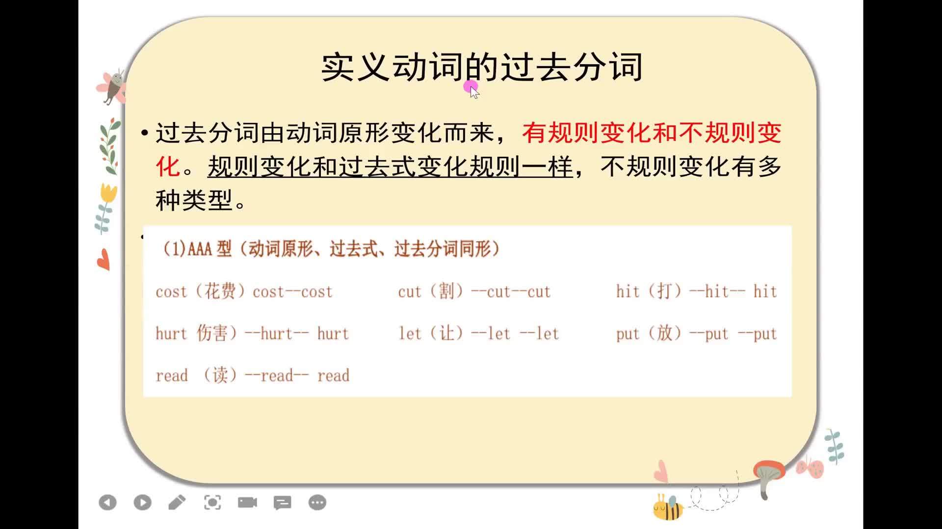31. 实义动词过去分词的变化规则和用法（英语基础语法知识）_搜狐网