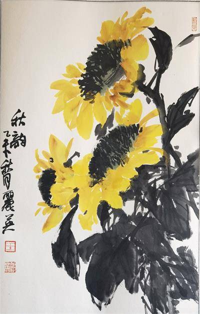 妙手绘彩墨笔染写意情记当代著名画家王丽英