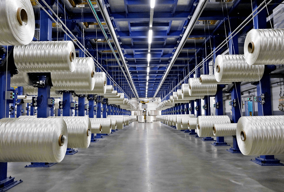 吉林化纤首条35k高压气瓶缠绕专用大丝束碳化线一次开车成功