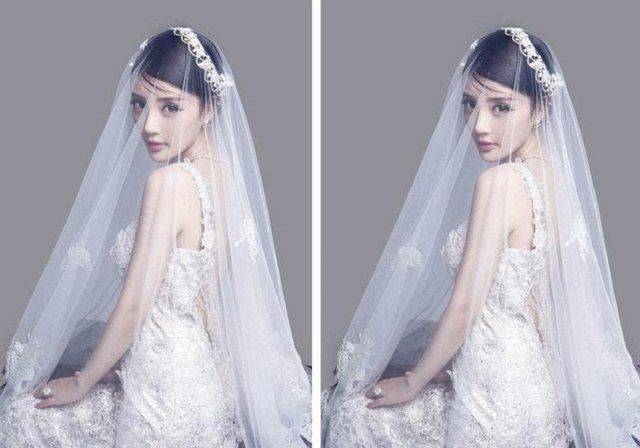 女星白纱蒙面照,杨幂清新迪丽热巴唯美,刘诗诗的几乎认不出!