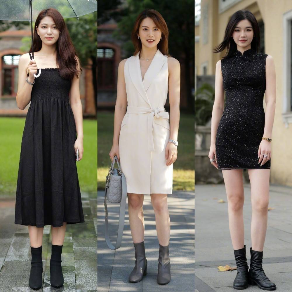 夏末初秋 流行起了一种穿法叫 裙子 短靴 又美又飒 很有范 切尔西 样式 线条 夏末初秋 流行起了一种穿法叫 裙子 短靴 又美又飒 很有范 切尔西 样式 线条