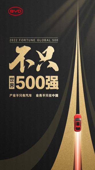 《财富》公布2022年世界500强企业排行榜比亚迪入榜