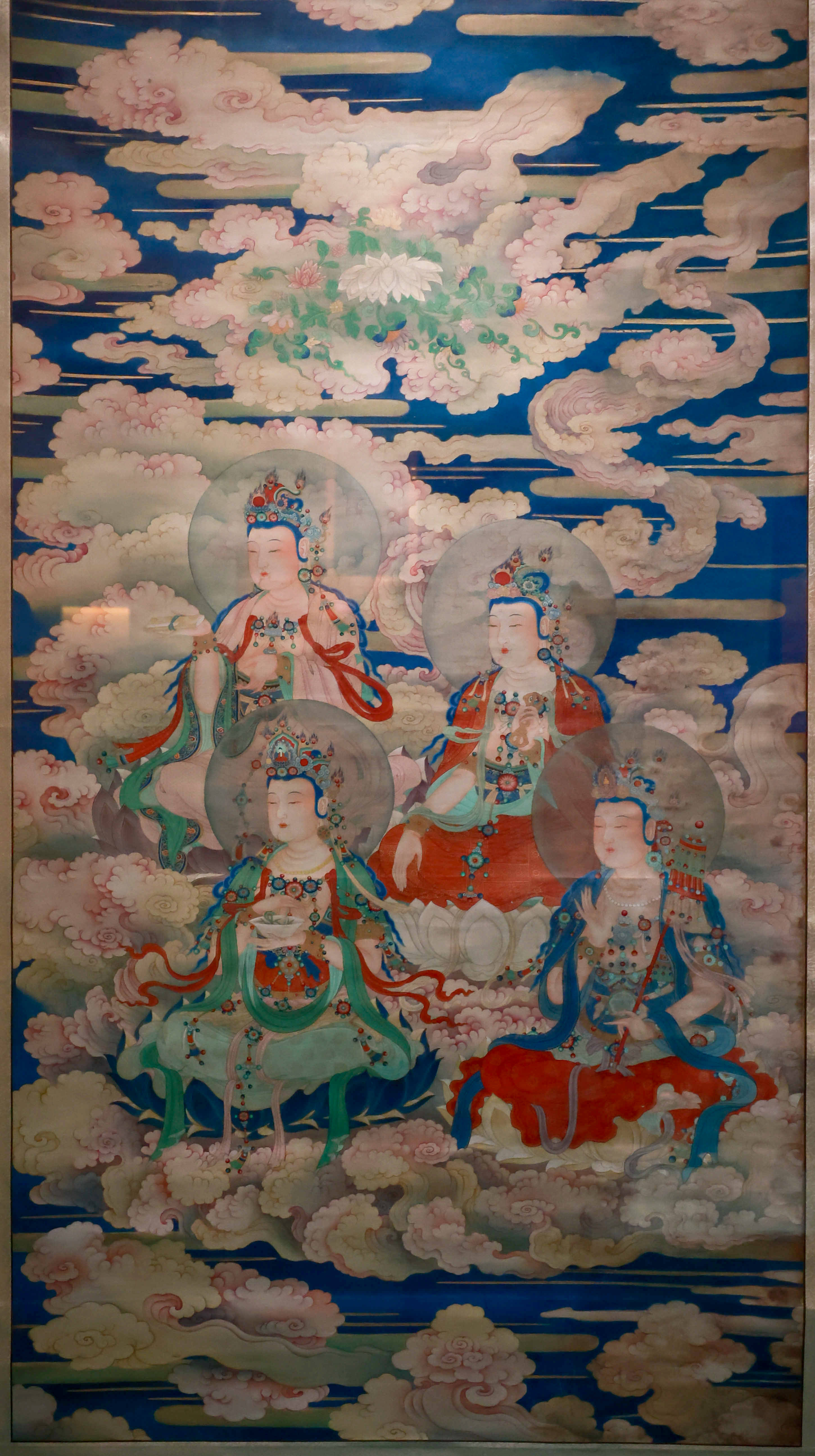 【作品】清 · 佚名(清) · 八大菩萨像(之一)【作品】清 · 佚名(清)
