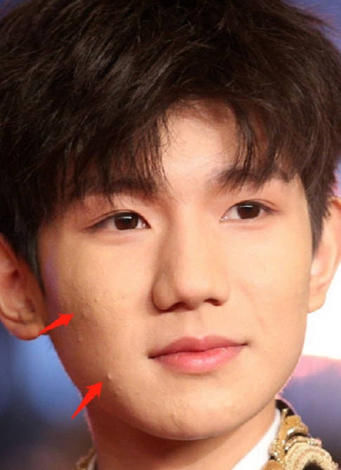 当红男星生图:杨洋抬头纹,易烊千玺戴假发,蔡徐坤肖战皮肤好_化妆