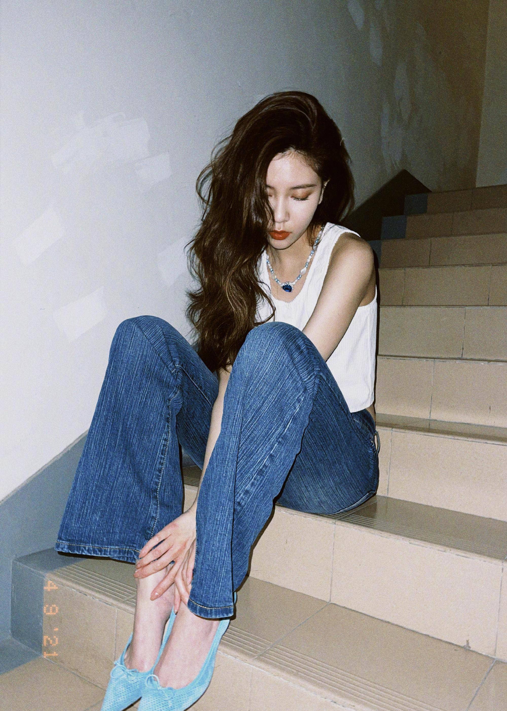 宋妍霏旅游穿搭,快点get起来_背心_吊带_姐姐