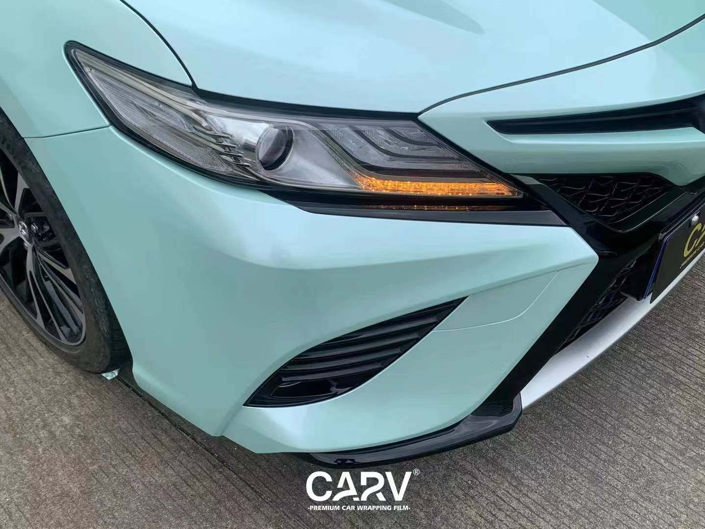 丰田凯美瑞卡孚改色膜马卡龙月光玉,才是我心目中的白月光_搜狐汽车