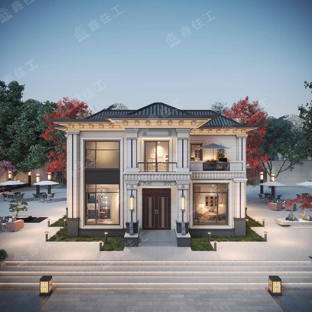 农村自建房,鑫住工的这几款别墅设计,决不能错过_空间_图纸_外观