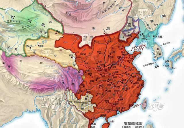“唐朝”通过地图了解唐朝疆域变迁：一个庞大的帝国，最后竟然被肢解