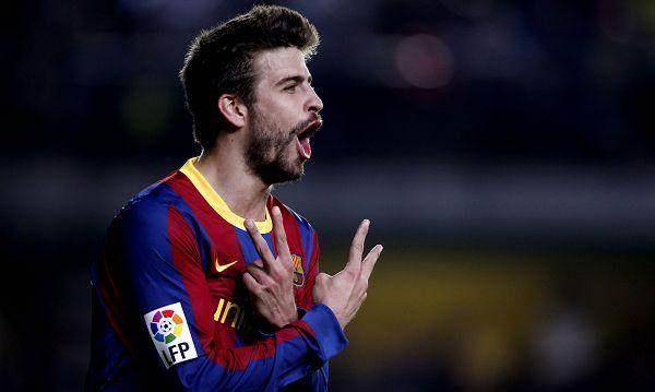 皮克擅改招牌手势惹争议 疑朝同城死敌亮中指_西班牙人_进球_马卡报