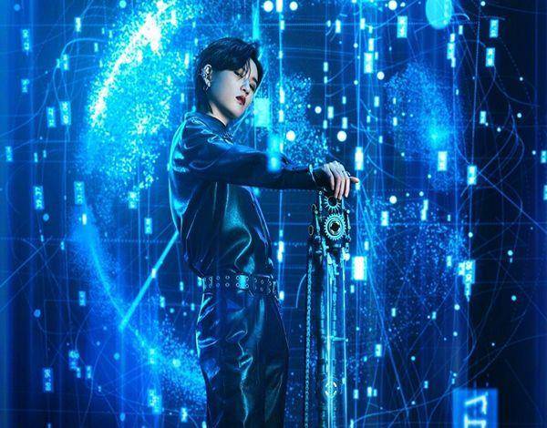 the9全新专辑海报,科技感十足,刘雨昕帅气,许佳琪秒变冷艳女王_造型