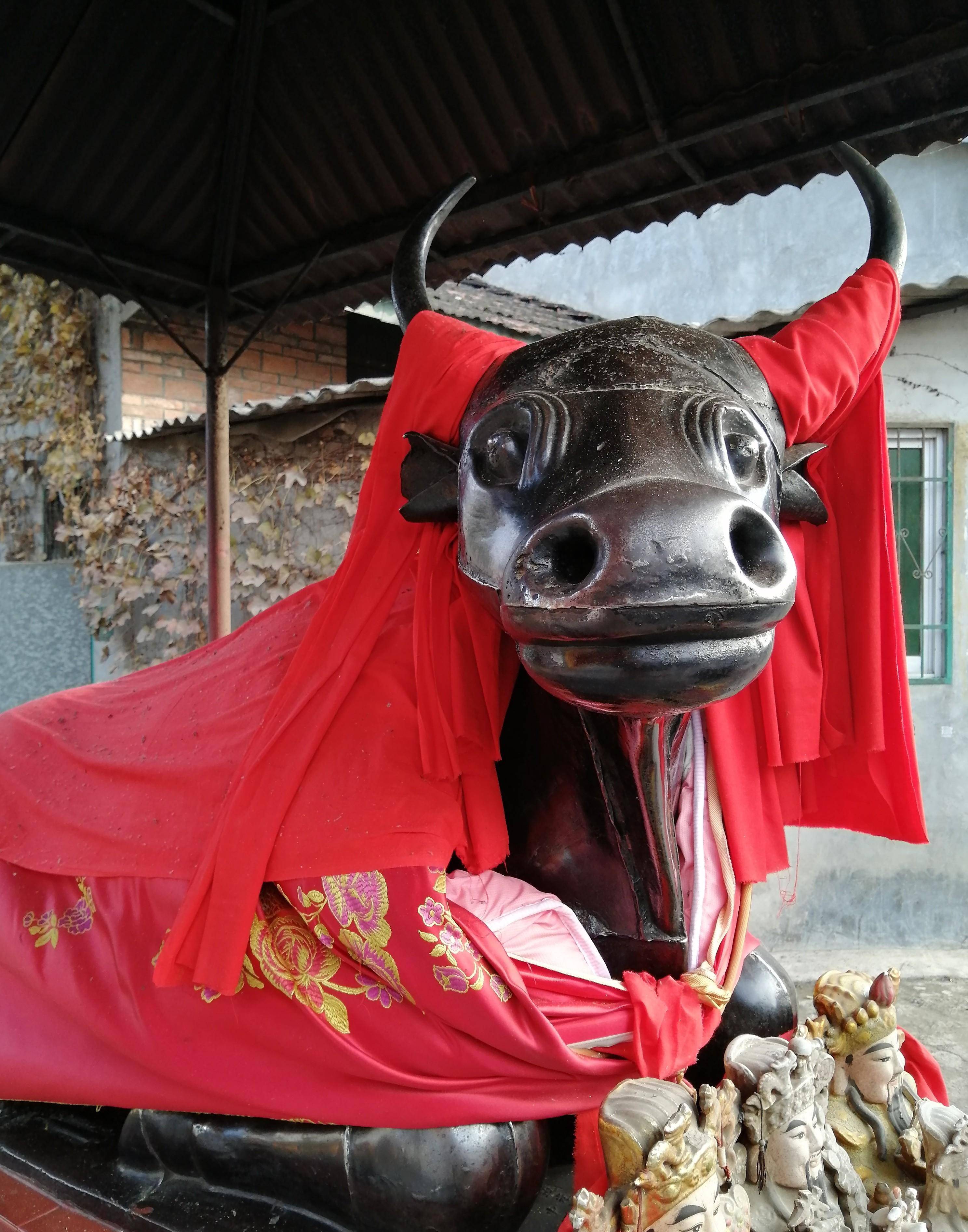 牧马河边,镇水铁牛的香火很旺,老大妈做的这事太丢人_西乡县_旅游