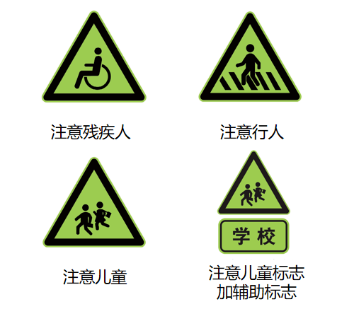 驾驶员安全培训 | 科一新规交通标志题,考前测一测→_行人_车道_非