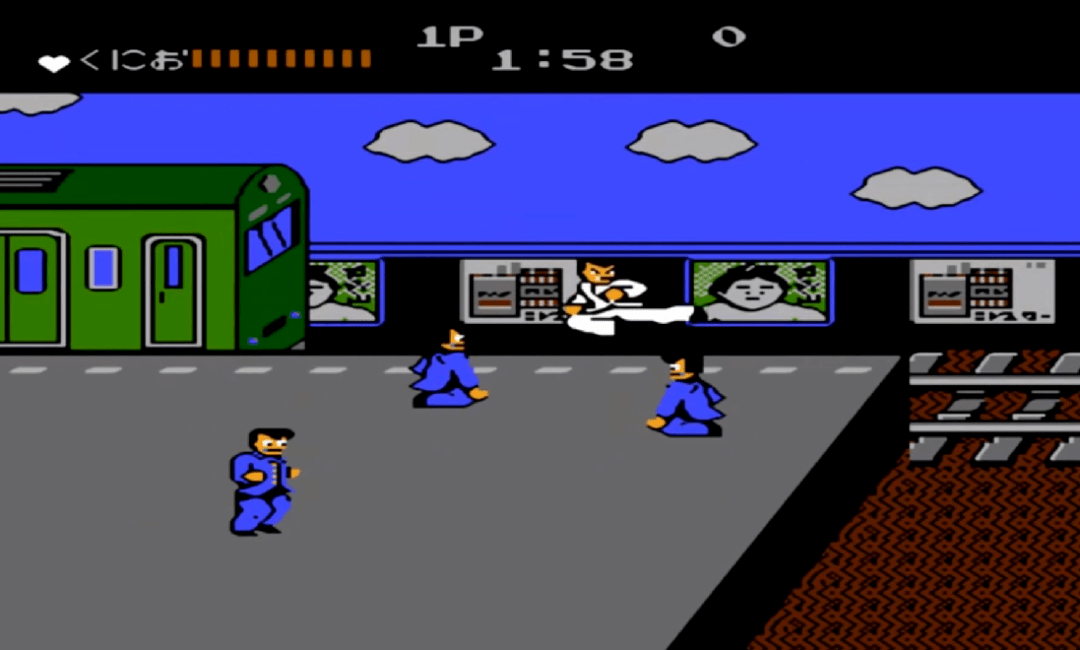 fc热血硬派,还记得第三关的女boss吗?她是无数老男孩的童年噩梦