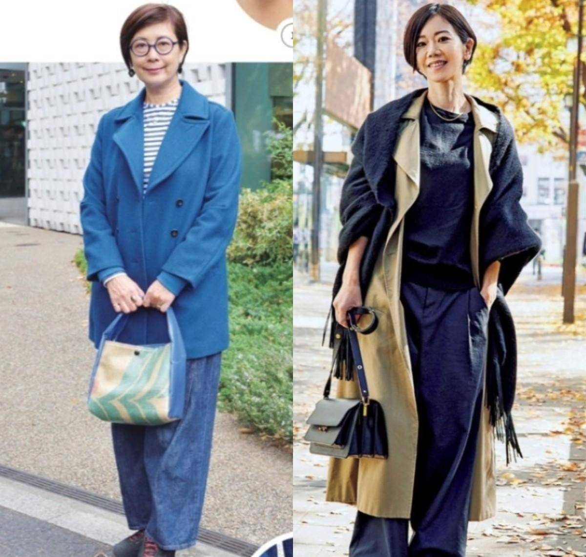 看看日本50多岁的家庭主妇穿衣,时髦和年纪没有关系!