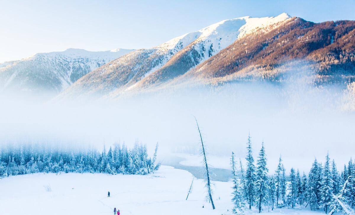 北方大雪纷飞,其实北方看雪不仅仅只有东北,北疆雪景也非常迷人_禾木