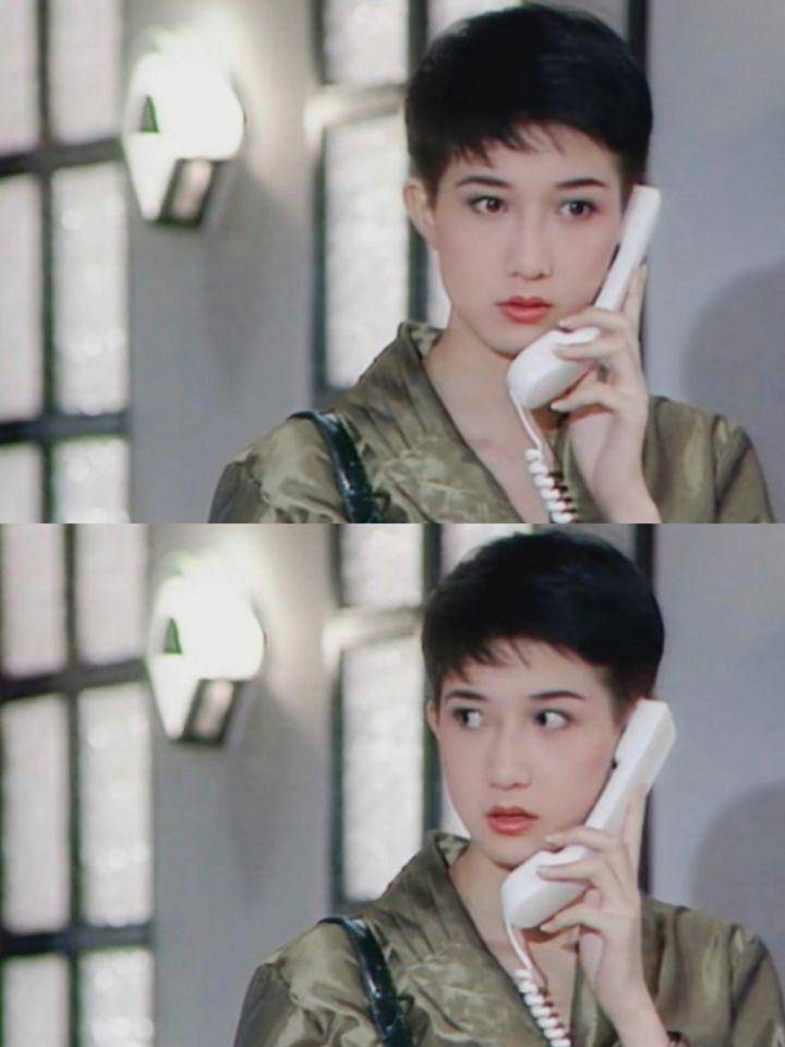 1991年和万绮雯一起主演亚视剧《胜者为王》,剧里一头干净利落的超短