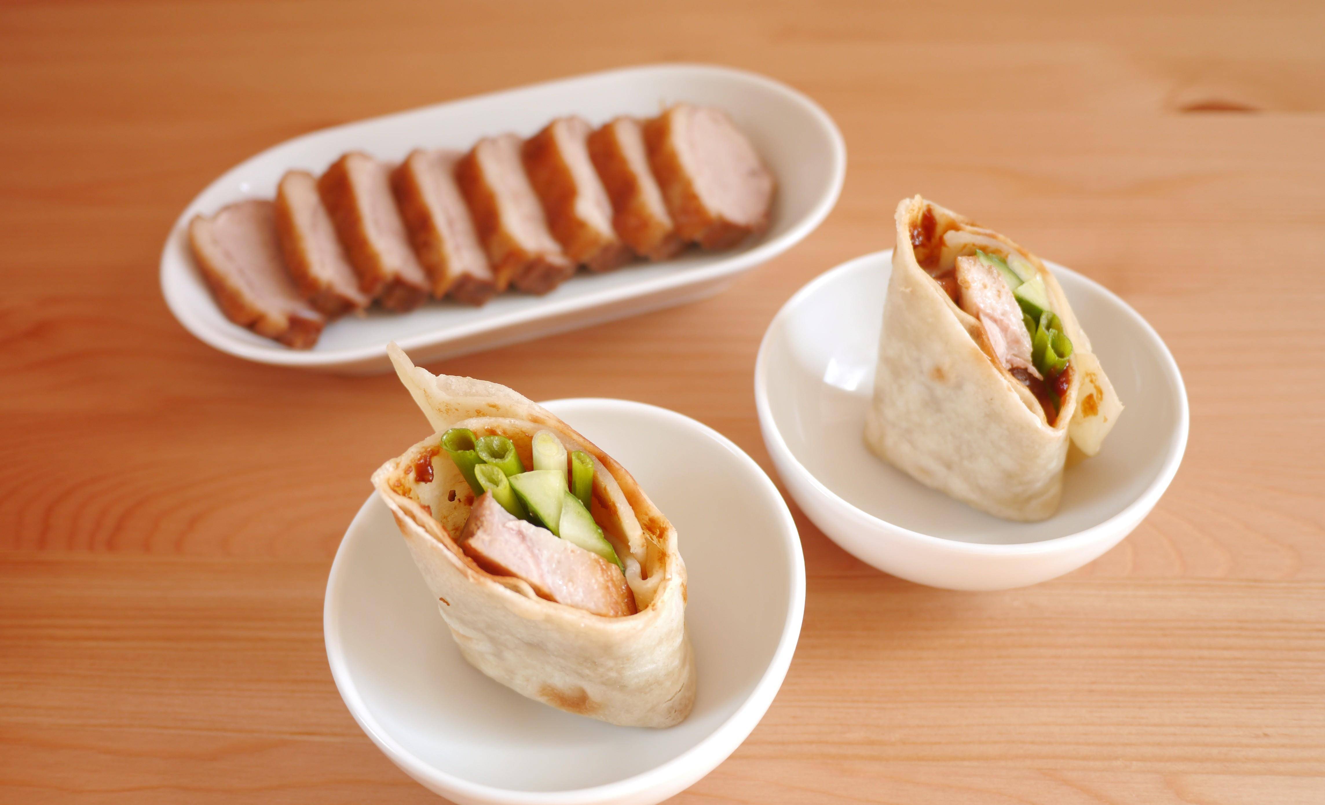 想吃卷饼自己搞定,在家做出超好吃的鸭肉卷饼,一口下去太满足_面团_小