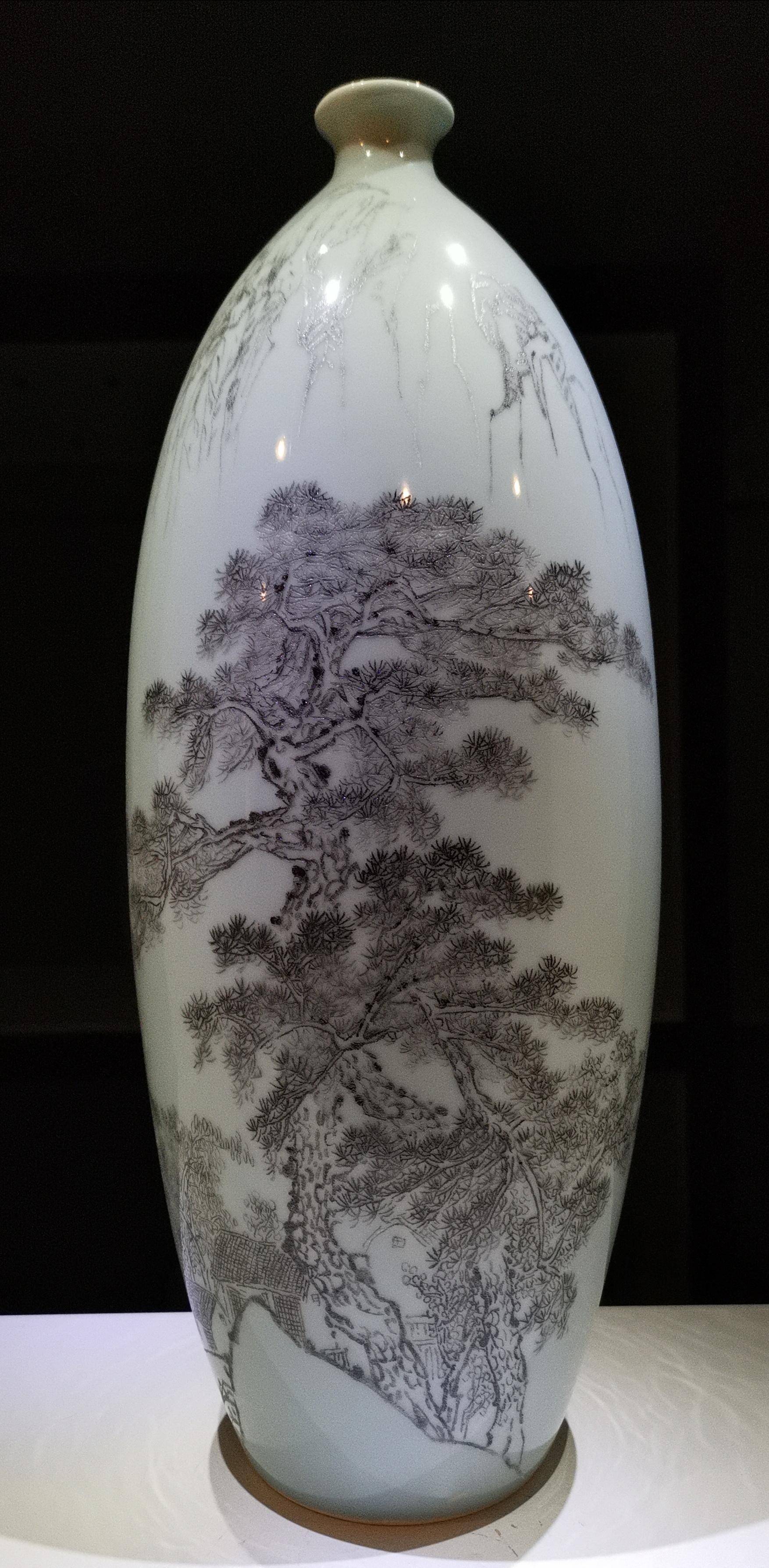 中国工美行业艺术大师,正高级工艺美术师刘永强鲁青瓷作品赏析_陶瓷