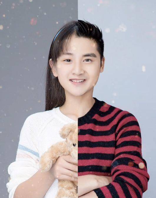 田亮和妻儿将脸两两相拼毫无违和感,实力证明一家四口共用一张脸_照片