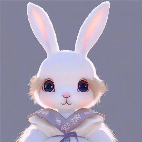 兔子头像超萌 微信图片