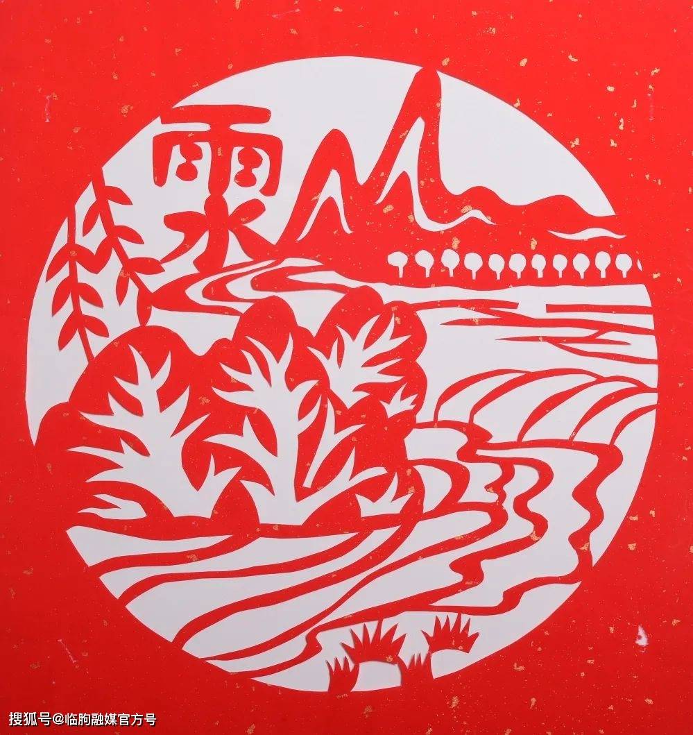 《二十四节气》临朐手绘年画,剪纸作品展(二)——雨水_文化_精神_生活
