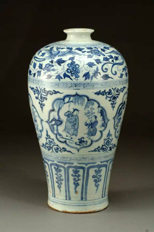 国宝之美| 元青花四爱图梅瓶背后的凄美爱情_元代_墓室_人物