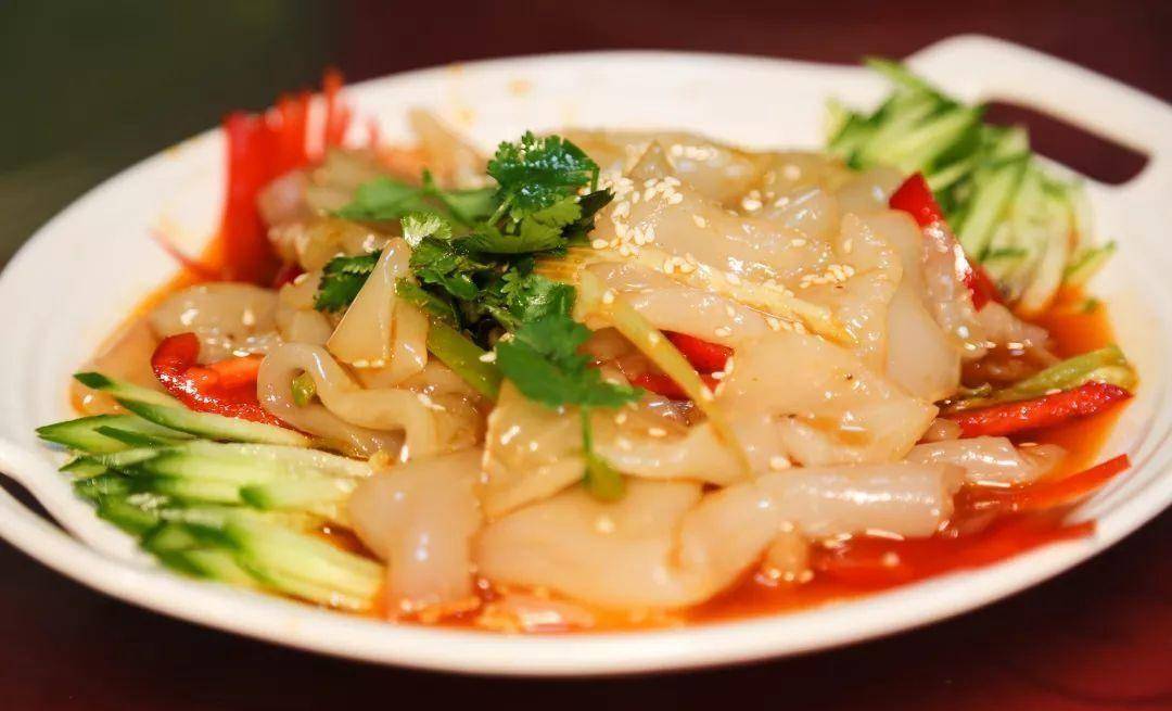 私房菜(59)凉拌大拉皮,劲柔爽口,质感细腻,超级好吃_香菜_东北_黄瓜