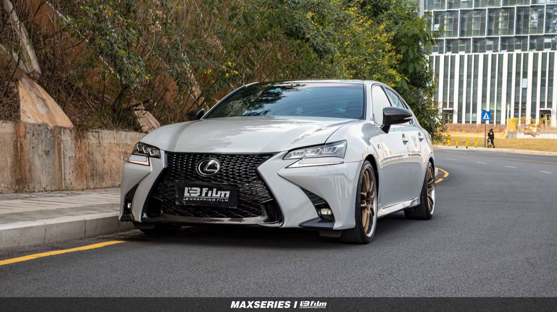 雷克萨斯gs300 f-lb改色膜原厂漆哑灰,你要的高级灰来了_搜狐汽车