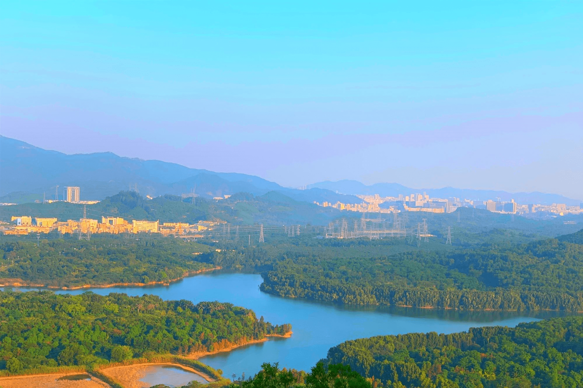 铁岗水库公园图片