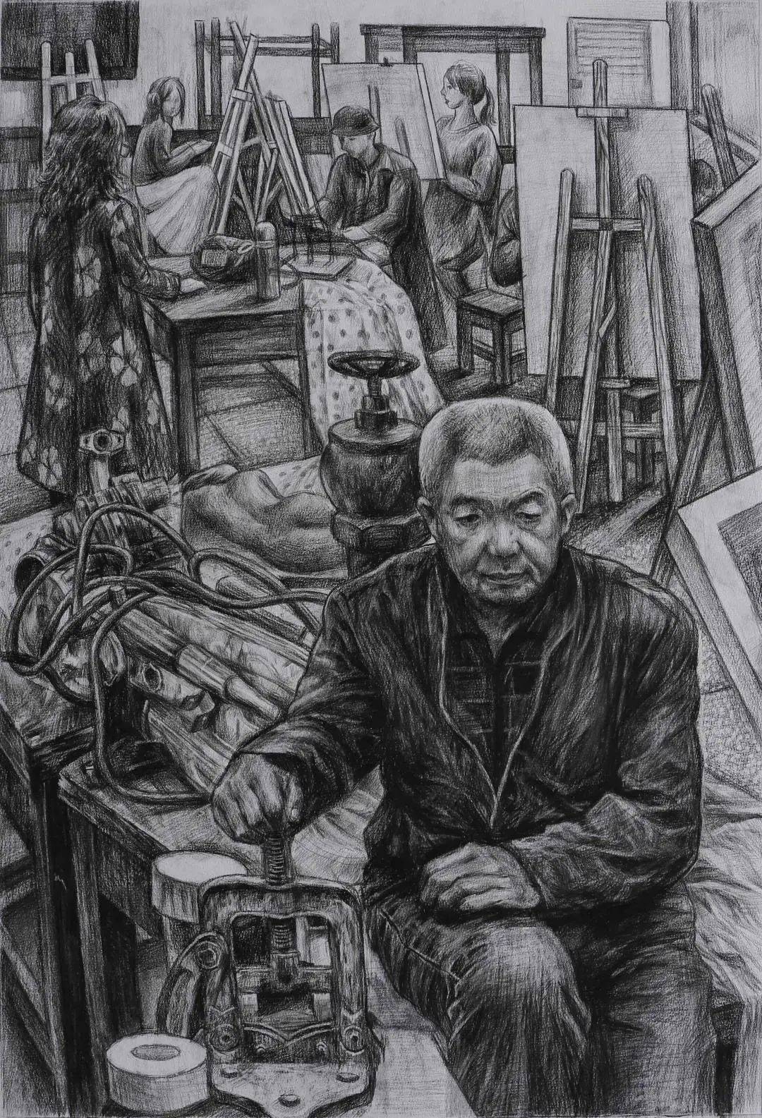 素描作品欣赏湖北美术学院08# 素描作品欣赏鲁迅美术学院07# 素 