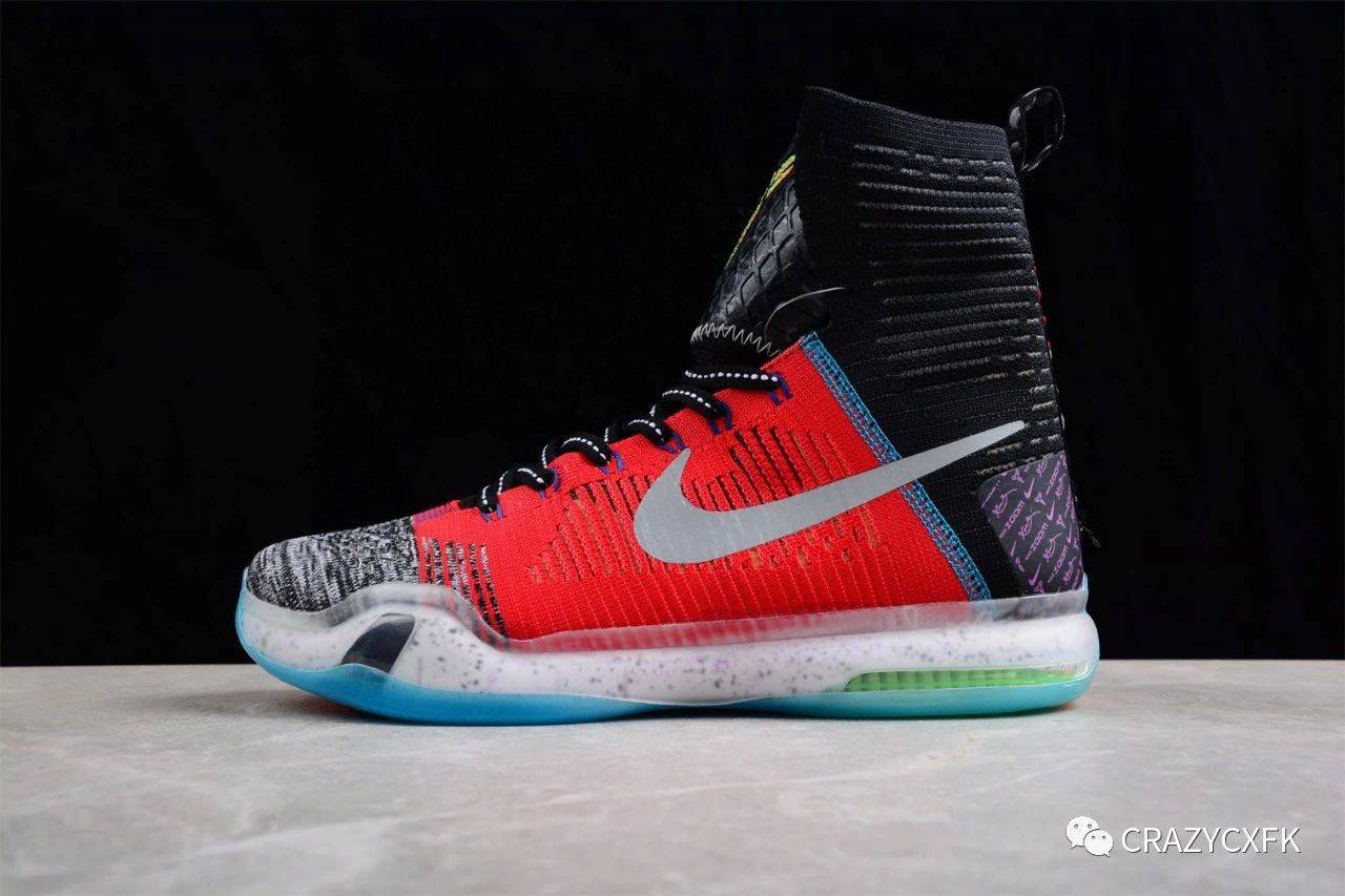 耐克nike kobe 10 elite what the 科比鸳鸯编织高帮篮球鞋_logo_元素