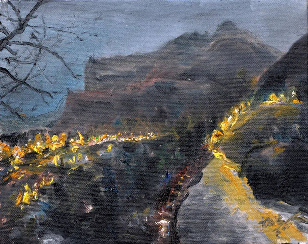 一川野色共苍茫——吉林省书画院刘福生太行山秋季写生精选_cmx_油画