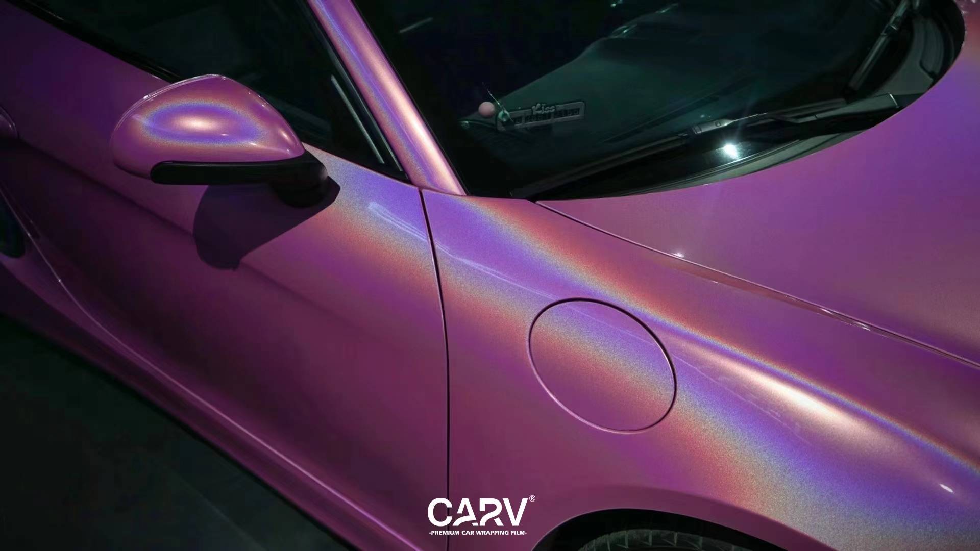 保时捷boxster卡孚改色膜镭射粉,复古朋克梦幻风_搜狐汽车_搜狐网