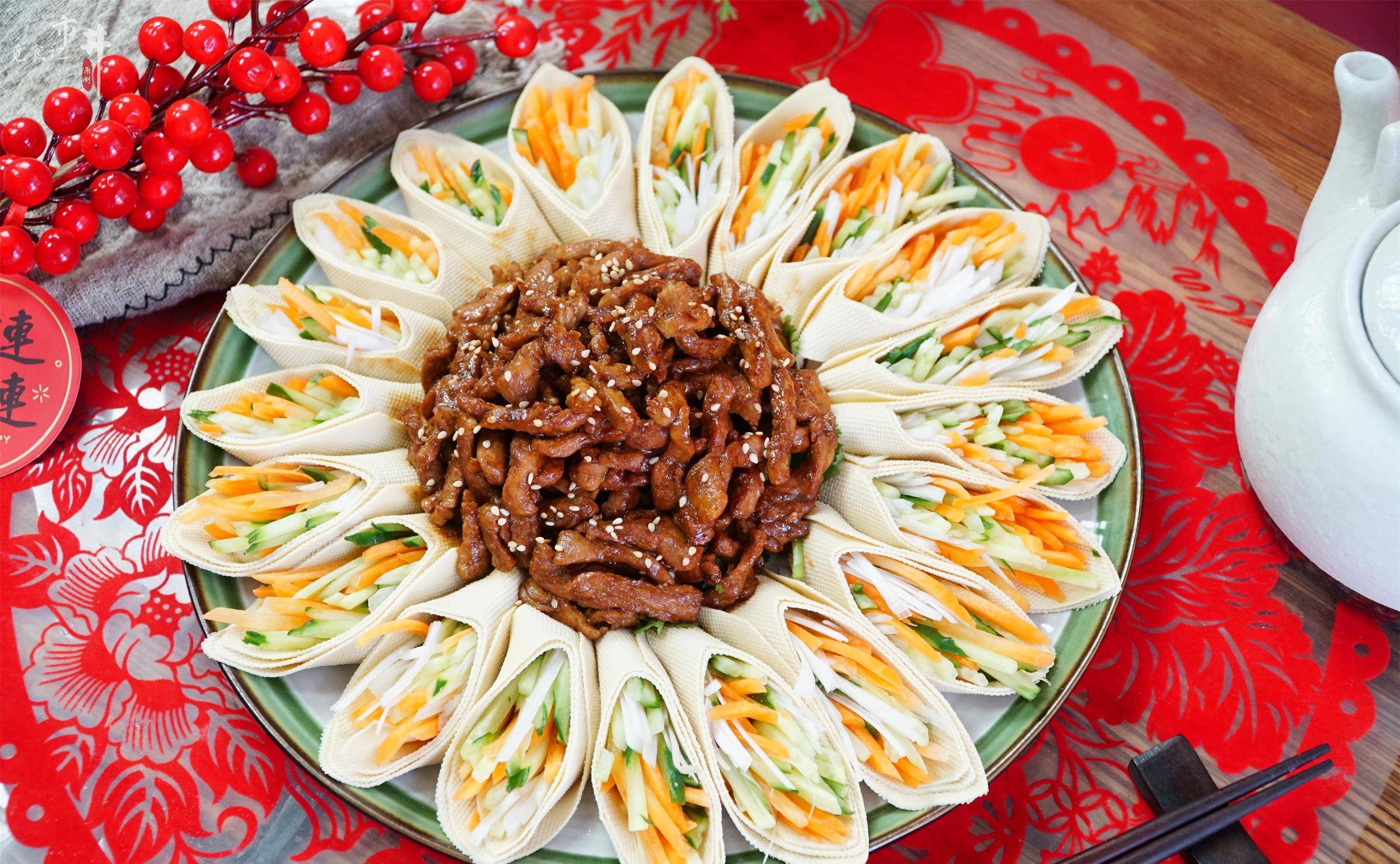 兔年年夜饭,这样做"京酱肉丝",好吃美观,2023日子越过越好_胡萝卜