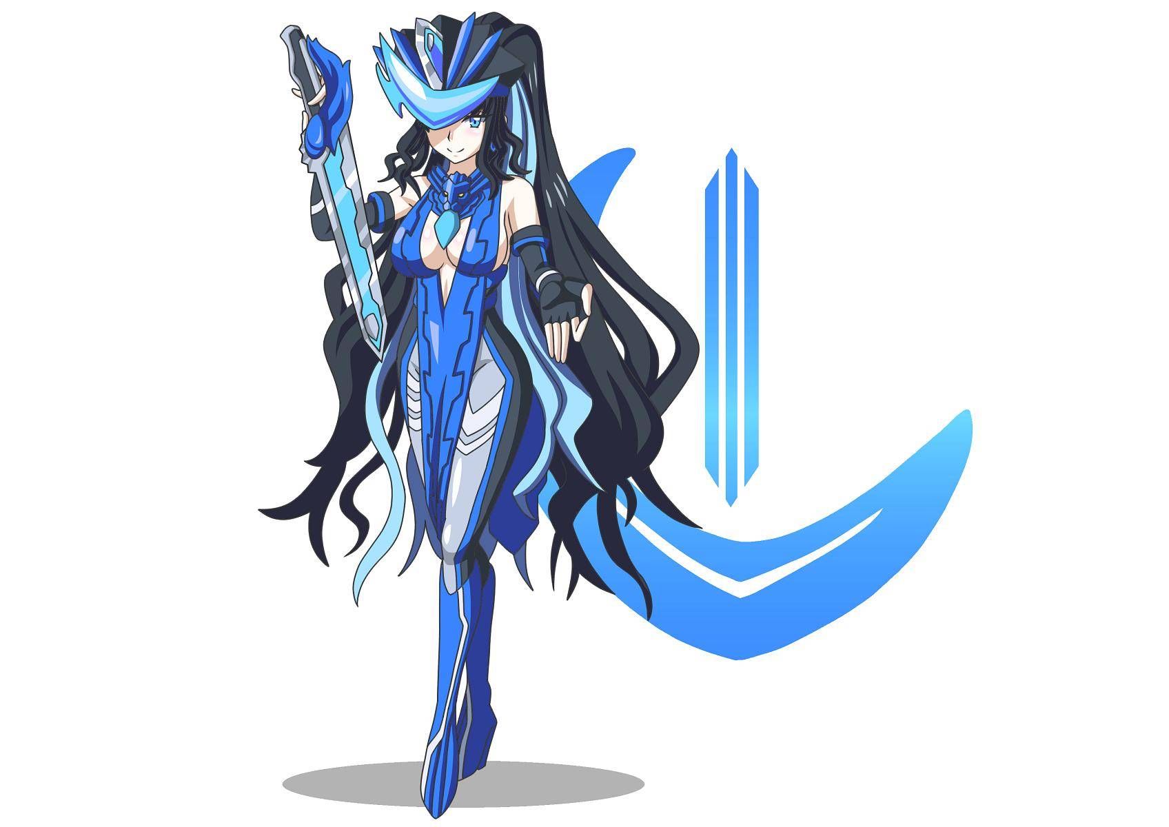 假面骑士圣刃四位骑士女性化,有的可爱,而有的很成熟_黑色_身体