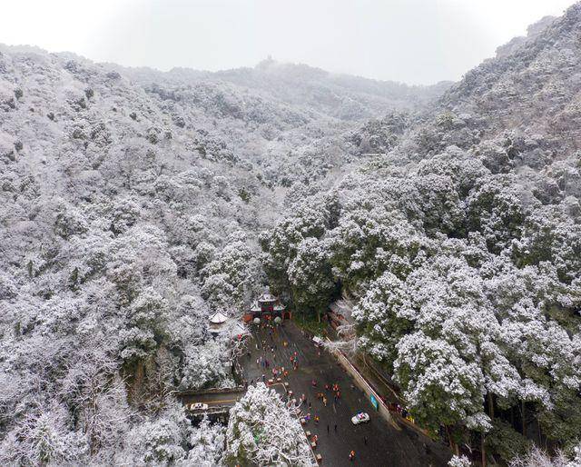 新年登青城 瑞雪送祝福 都江堰市打响文旅全面复苏"发令枪"_成都市