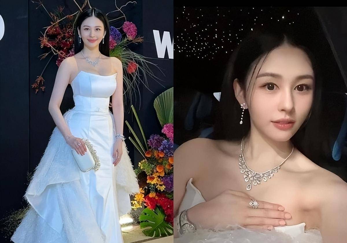 邱淑贞女儿沈月白裙出席晚会,看21岁「最美星二代」时装进化之路_少女