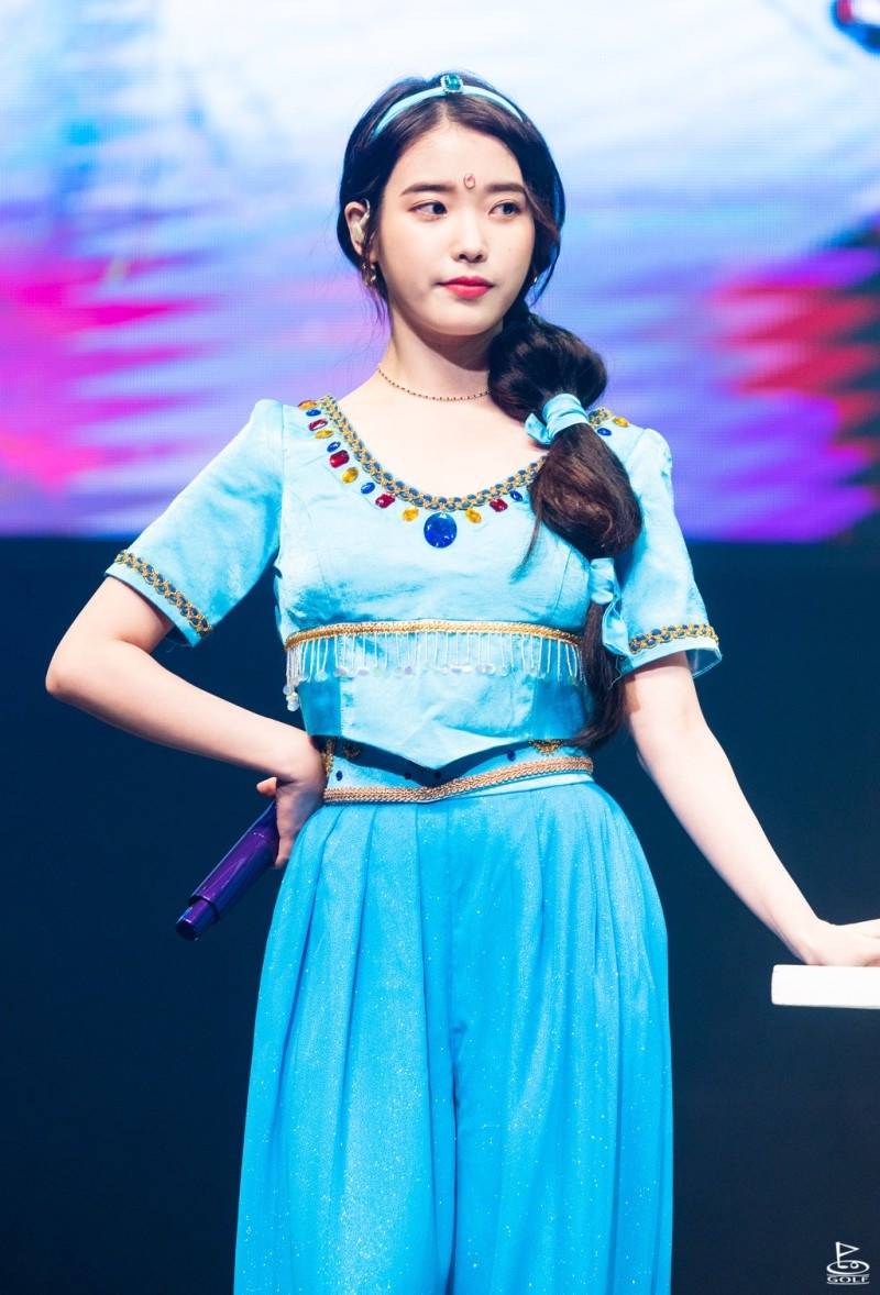 10位扮过迪士尼公主女星,iu变可爱茉莉,她是人间elsa_图片_来源_礼服