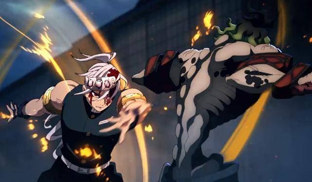 鬼灭之刃:音柱如果开纹能否打败上六配合大招谱面基本能稳赢_斑纹