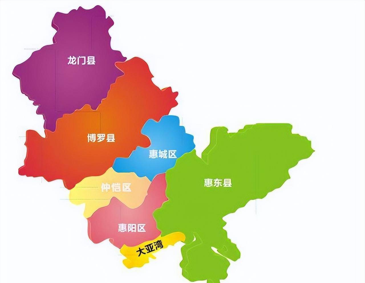 新中国成立后,惠州行政区划及其隶属多次调整