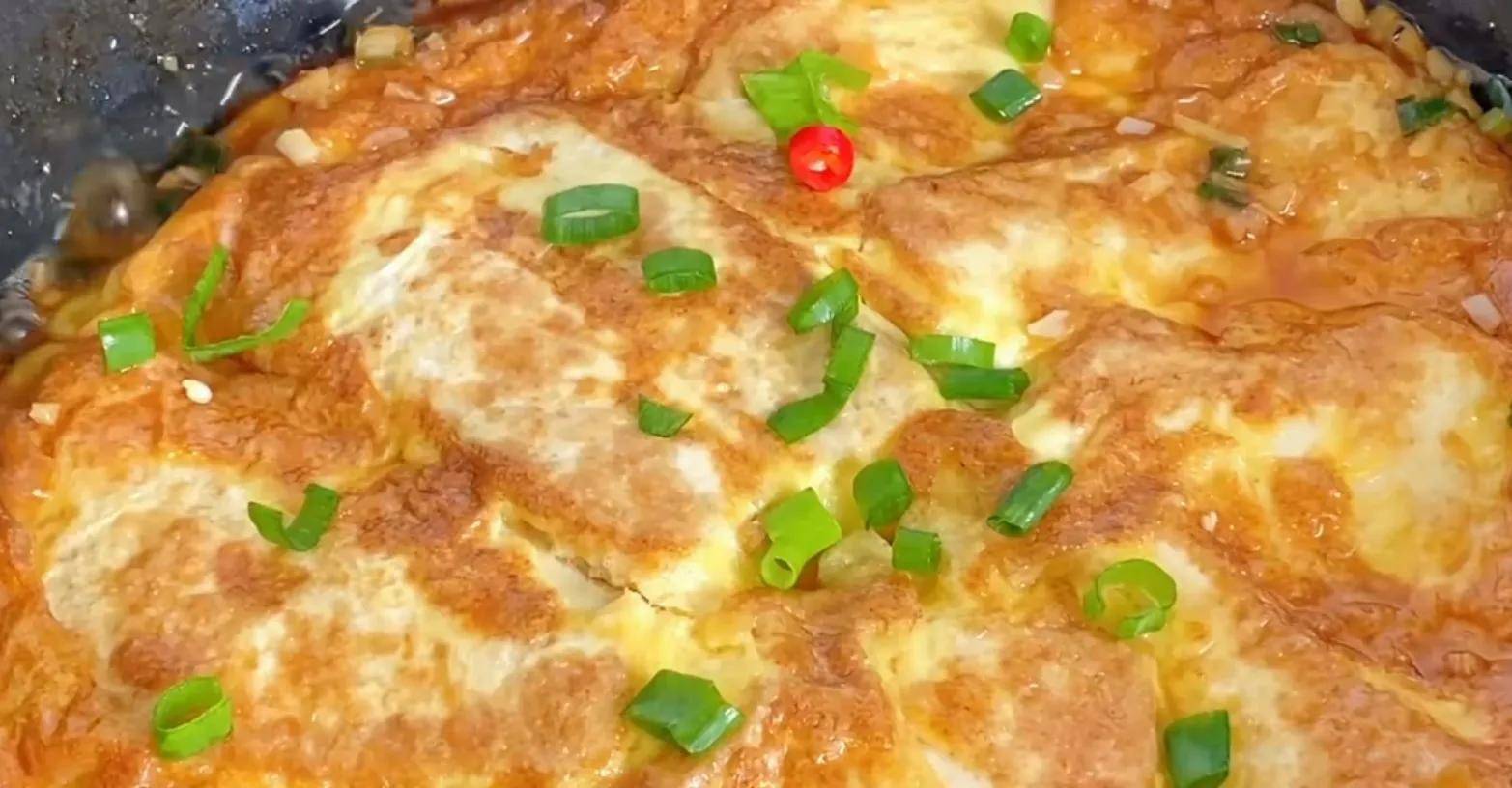 家庭版蛋包豆腐,饭店30元1份,自己做成本不足8元,好吃又下饭_备用