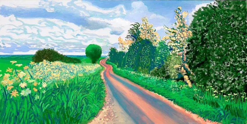 自然之美:大卫61霍克尼和梵高的风景画_色彩_荷兰_hockney