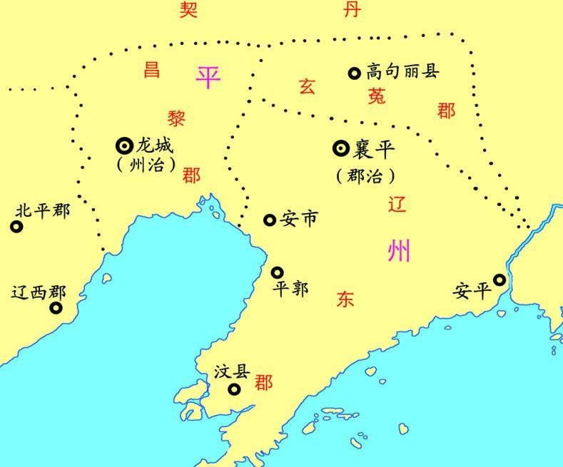 東漢將全國大部地區分為12個部(即將西漢朔方部並 於幷州,其餘均與