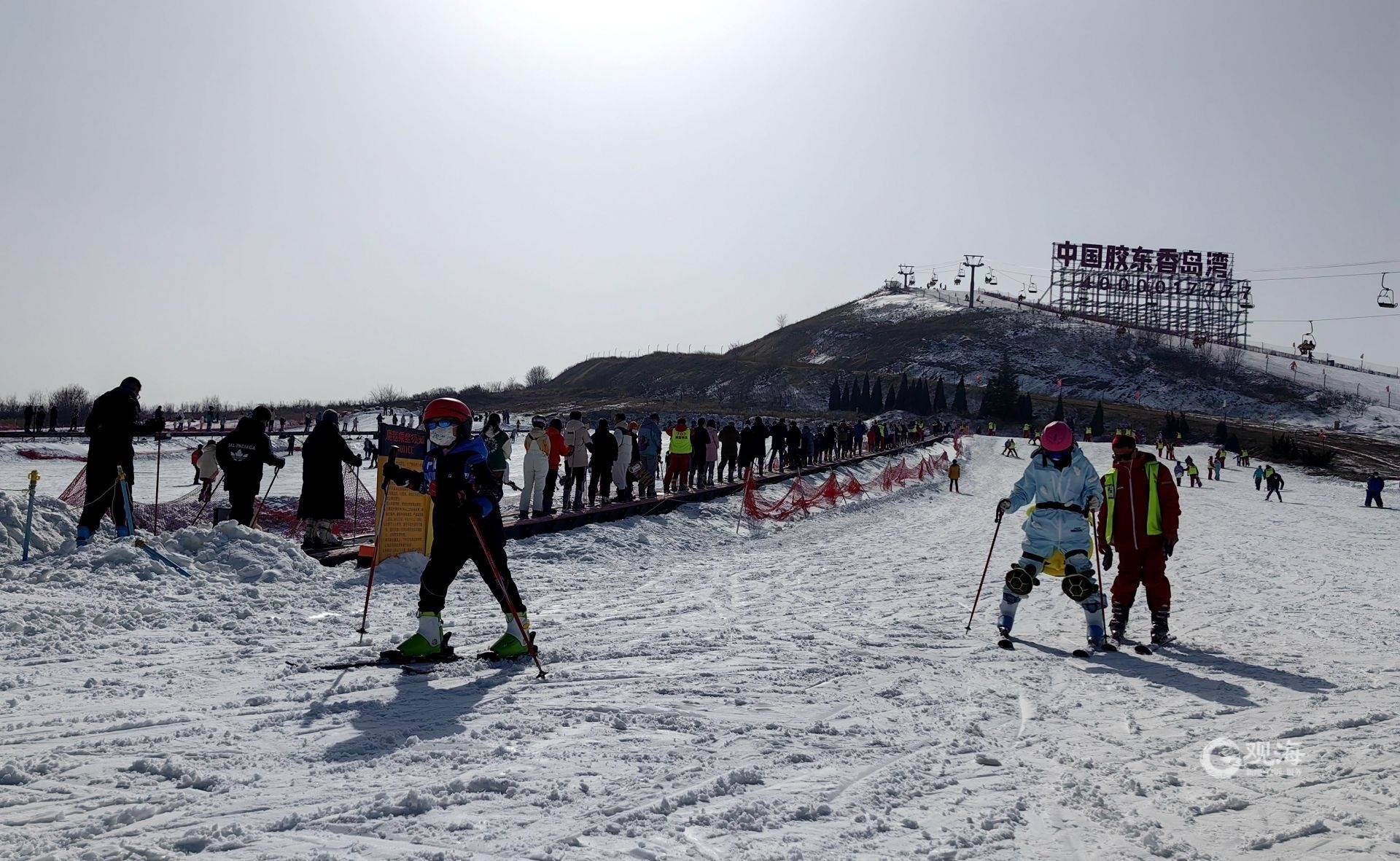 青岛丁字湾金山滑雪场图片