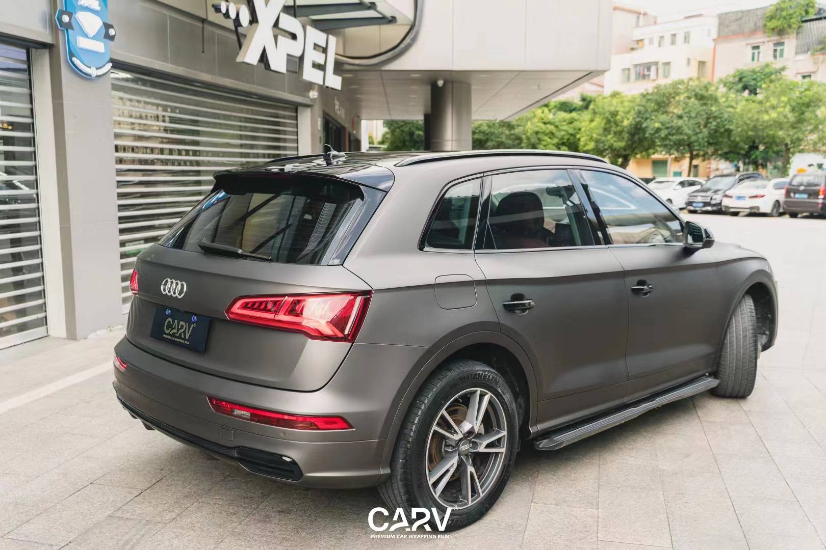 奥迪q5卡孚改色膜超亚陨石灰,极具穿透力!_搜狐汽车_搜狐网