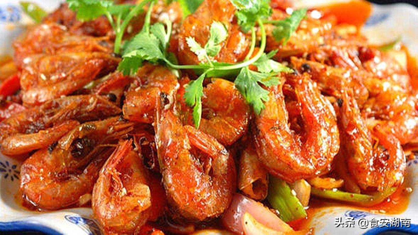 美食湖湘,经典湘菜—香辣基围虾,外酥内嫩,味美鲜香营养又健康_料酒