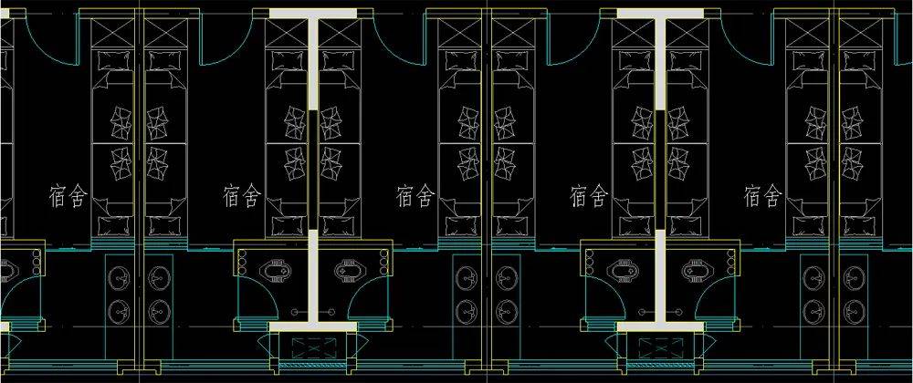 2000多间宿舍,可满足8000多名学生的住宿需求.
