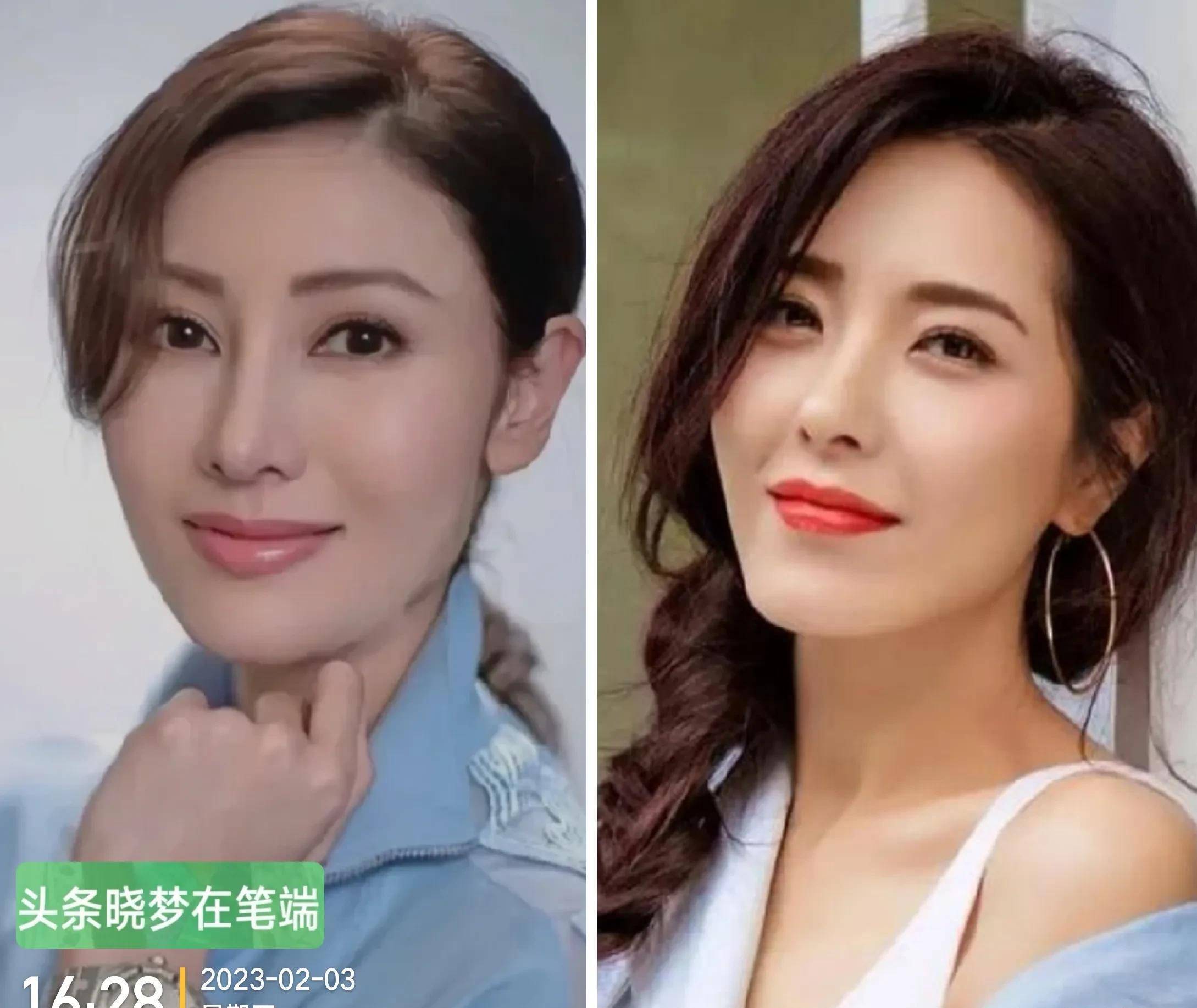 所以曾黎在拍照上不是很上镜,她自己也经常和其他美女女演员同框拍照.