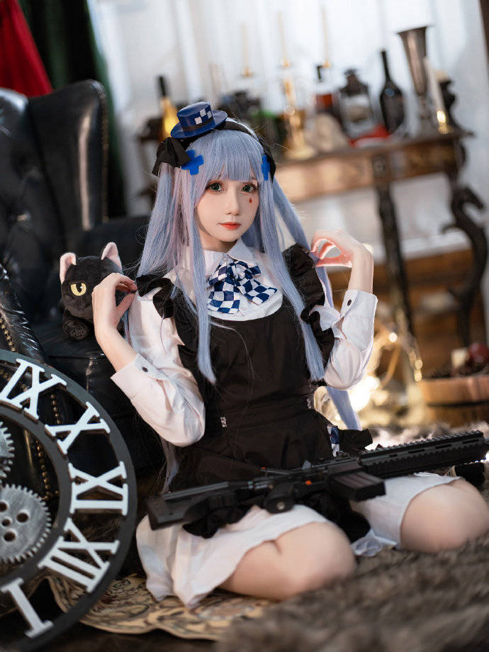 cos:少女前线hk416黑猫的赠礼cosplay正片-14p@焖焖碳_伊喵_白嫖_部落